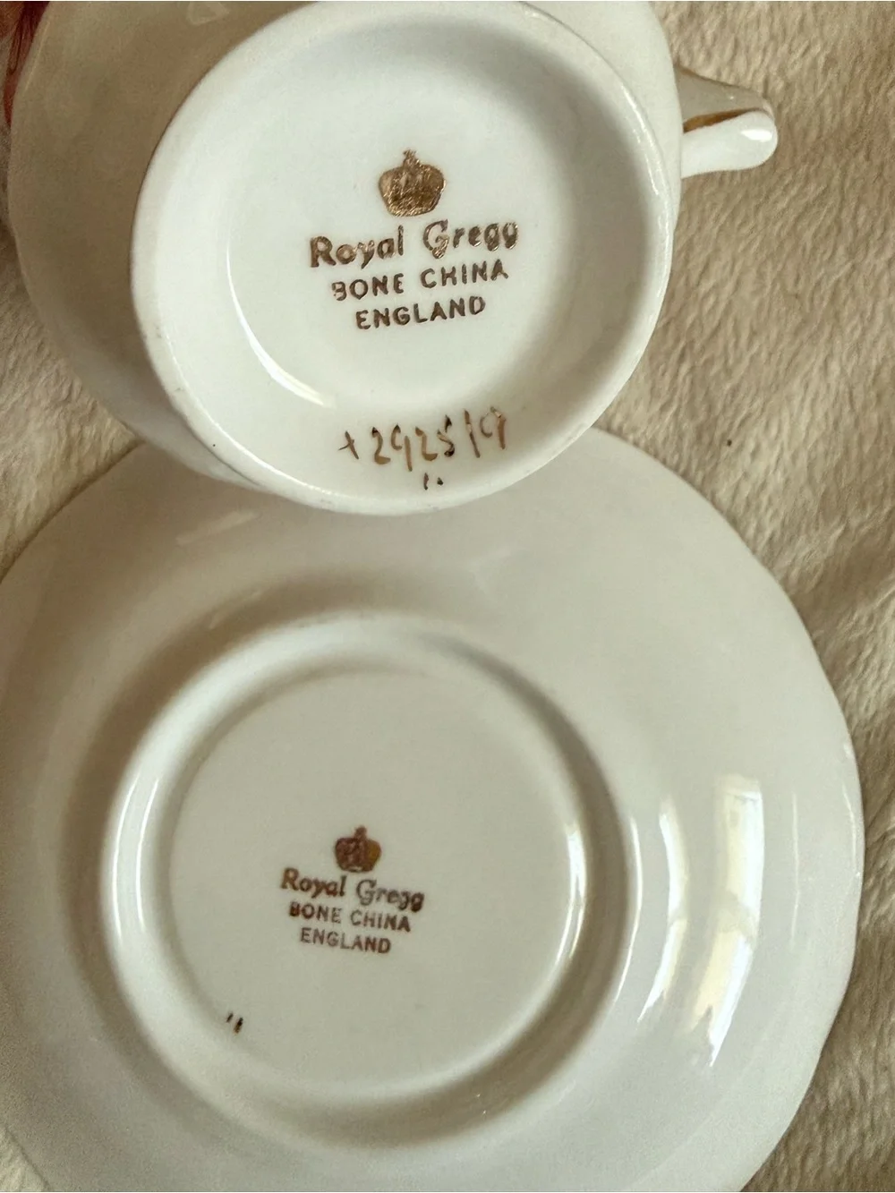 Vintage Royal Gregg England Bone China and Melba read below TWO SETS